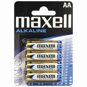 Pilhas Maxell R6/AA - 4 unidades