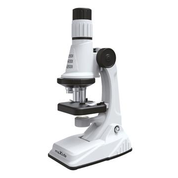 Maxlife MXMS-100 Microscópio educacional para crianças - 200x/600x/1200x - Branco