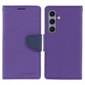 Capa Tipo Carteira Mercury Goospery Fancy Diary para Samsung Galaxy S24 - Púrpura
