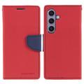 Capa Tipo Carteira Mercury Goospery Fancy Diary para Samsung Galaxy S24 - Vermelho