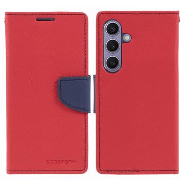 Capa Tipo Carteira Mercury Goospery Fancy Diary para Samsung Galaxy S24 - Vermelho