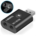 Mini Transmissor / Recetor de Áudio Bluetooth YET-TR6 - USB-A, 3.5mm