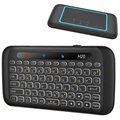 Mini Combo Teclado Sem-Fios & Touchpad H20 - Preto