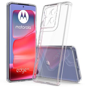 Capa Híbrida Resistente a Riscos para Motorola Edge 50 - Transparente