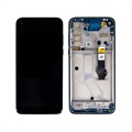 Estrutura para a Parte Frontal e Ecrã LCD 5D68C16143 para Motorola G8 Power - Azul