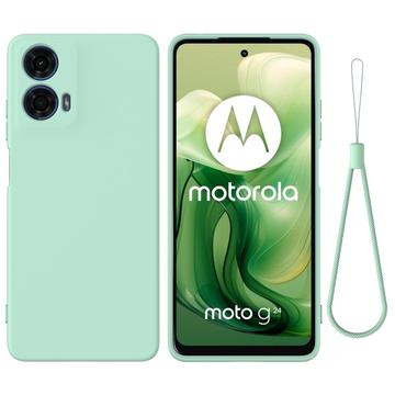 Capa de Silicone Líquido para Motorola Moto G24 Power - Verde