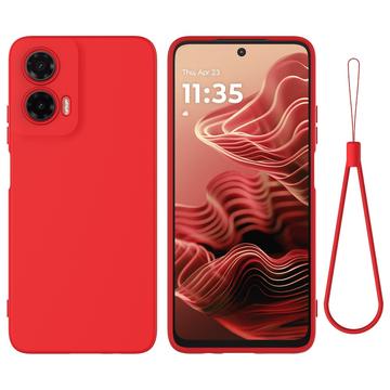 Capa de Silicone Líquido para Motorola Moto G35 - Vermelho