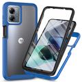 Capa 360 Série de Proteção Motorola Moto G54 - Azul / Transparente