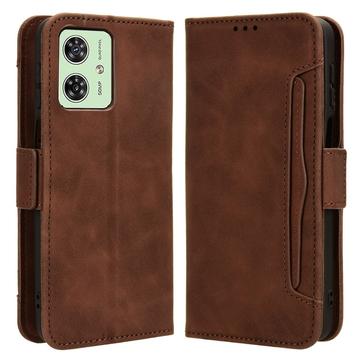 Bolsa tipo Carteira Cardholder para Motorola Moto G54 - Castanho