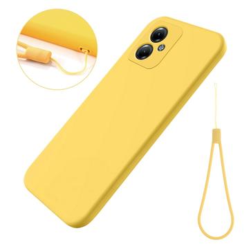 Capa de Silicone Líquido para Motorola Moto G54 - Amarelo