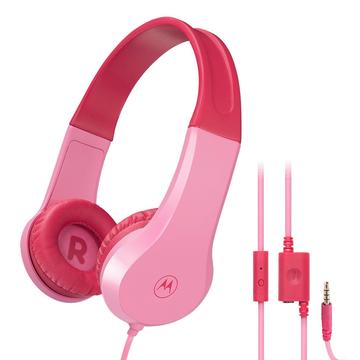 Auscultadores com fios para crianças Motorola Moto JR200 - Rosa