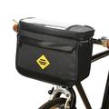 Bolsa térmica isolada para bicicleta multifuncional para ciclismo Bolsa para guiador de bicicleta resistente à água e com suporte para telemóvel para bicicleta