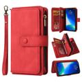 Bolsa Tipo Carteira Série Multiusos para iPhone 14 Pro - Vermelho