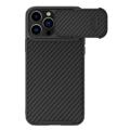 Capa Híbrida Nillkin Synthetic Fiber S para iPhone 14 Pro - Preto