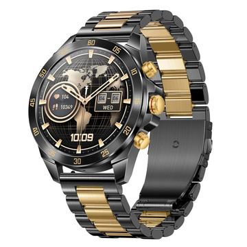 NX1 Pro Luxury Metal Business Smart Watch Monitorização da saúde Chamada Bluetooth Relógio desportivo à prova de água - Ouro