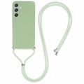 Capa de TPU Necklace Series para Samsung Galaxy A55 - Verde Menta