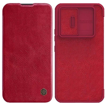 Bolsa tipo Flip Nillkin Qin Pro para Samsung Galaxy A54 5G - Vermelho