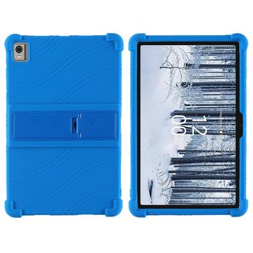 Capa de silicone para Nokia T21 com suporte para os pés - Azul