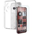 Conjunto de Proteção 2-em-1 Northjo para Nothing Phone (2a) - Transparente