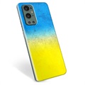 Capa de TPU Bandeira da Ucrânia - OnePlus 9 Pro - Duas cores