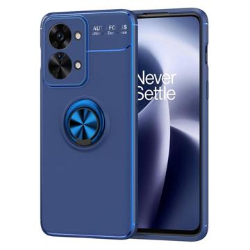 Capa Magnética com Suporte de Anel para OnePlus Nord 2T - Azul