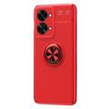 Capa Magnética com Suporte de Anel para OnePlus Nord 2T - Vermelho