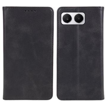 Capa para carteira OnePlus Nord 4 com fecho magnético - Textura de vitelo - Preto