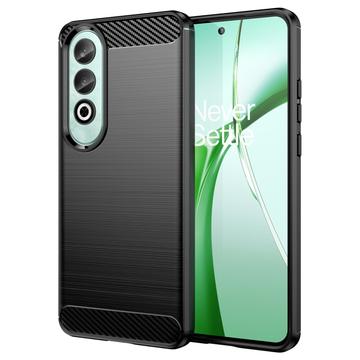 Capa de TPU Escovado para OnePlus Nord CE4 - Fibra de Carbono