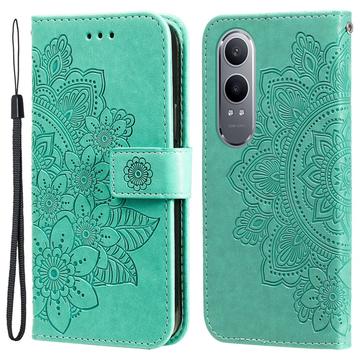 Bolsa tipo Carteira Mandala Series para OnePlus Nord CE4 Lite/Oppo K12x - Verde