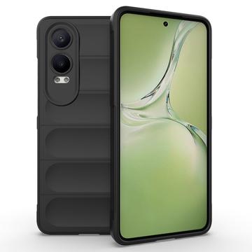 Capa de TPU Rugged para OnePlus Nord CE4 Lite/Oppo K12x - Preto