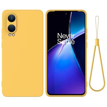 Capa de Silicone Líquido para OnePlus Nord CE4 Lite/Oppo K12x - Amarelo