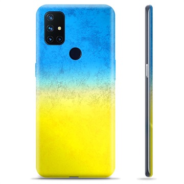 Capa de TPU Bandeira da Ucrânia - OnePlus Nord N10 5G - Duas cores