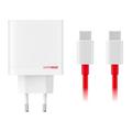 Adaptador de corrente GaN de duas portas OnePlus SuperVOOC 80W 5461100597 - Branco