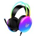 Onikuma X25 RGB Wired Gaming Headset - Preto