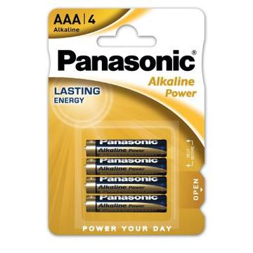 Pilhas alcalinas Panasonic Power LR03/AAA - 4 unidades