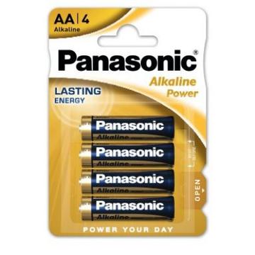 Pilhas alcalinas Panasonic Power LR6/AA - 4 unidades