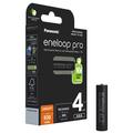 Pilhas AAA recarregáveis Panasonic Eneloop Pro BK-4HCDE/4BE 930mAh - 4 unidades.