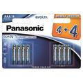 Pilhas alcalinas Panasonic Evolta LR03/AAA - 8 unidades