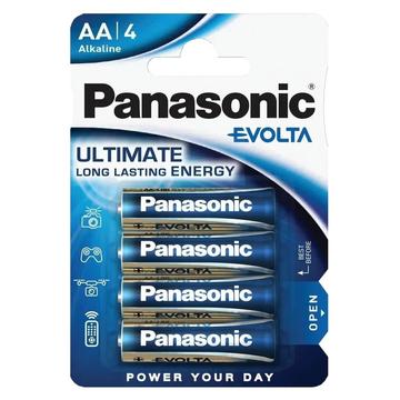 Pilhas alcalinas Panasonic Evolta LR6/AA