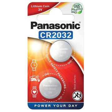 Bateria Panasonic Mini CR2032 3V - 2 peças.