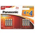 Pilhas alcalinas Panasonic Pro Power LR03/AAA - 8 unidades