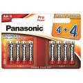 Pilhas alcalinas Panasonic Pro Power LR6/AA - 8 unidades