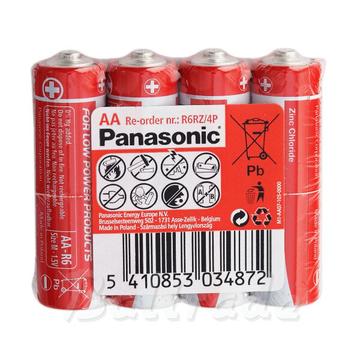 Pilhas AA de carbono-zinco Panasonic R6RZ/4P - 4 unidades