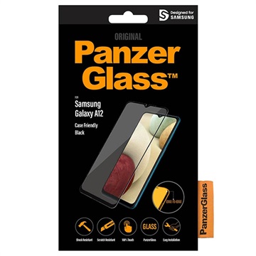 Protetor Ecrã PanzerGlass Case Friendly para Samsung Galaxy A12 - Preto