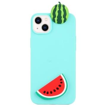 Capa de TPU 3D Cartoon para iPhone 14 Plus - Melancia