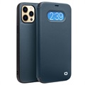 Capa Flip de Couro Qialino Classic View para iPhone 12/12 Pro - Azul