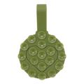 Suporte para telemóvel com ventosa em forma de coração em silicone RK-X18/19 - Suporte amovível de dupla face - Verde Exército