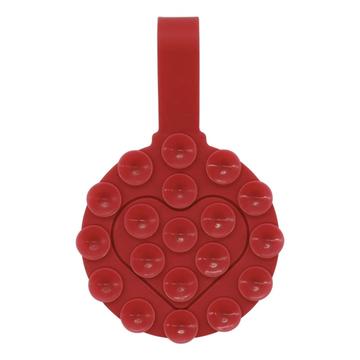 Suporte para telemóvel com ventosa em forma de coração em silicone RK-X18/19 - Suporte amovível de dupla face