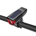 ROCKBROS HJ-052 Luz dianteira de bicicleta Luz de bicicleta com campainha - preto/vermelho