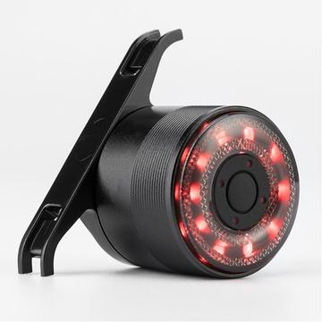 ROCKBROS Q1 Luz de bicicleta com carregamento USB Luz traseira com mudança de cor Luz de bicicleta à prova de água Luz de ciclismo - Preto